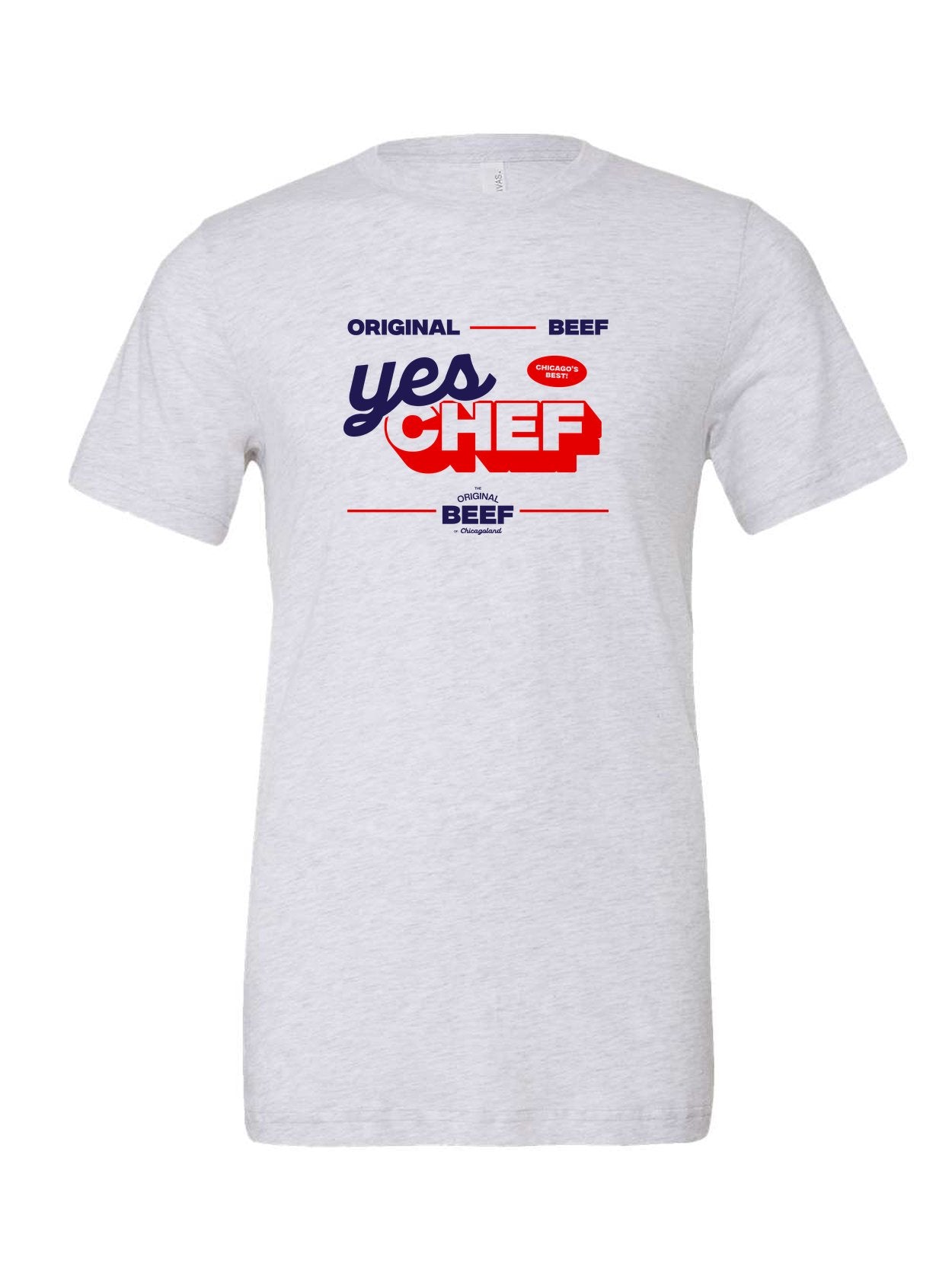 Yes Chef on a white t-shirt