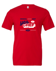 the bear tv show yes chef red tshirt red t-shirt