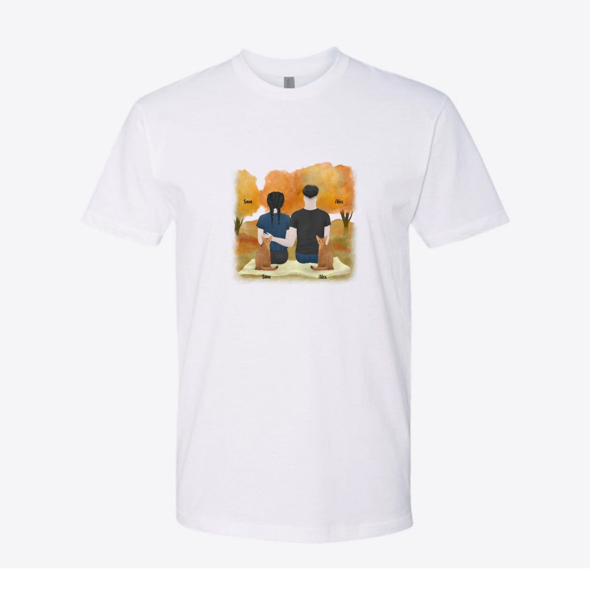 You, Me and the Cats Fall Custom Tee