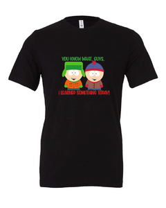 south park tv show kyle stan black tshirt t-shirt 